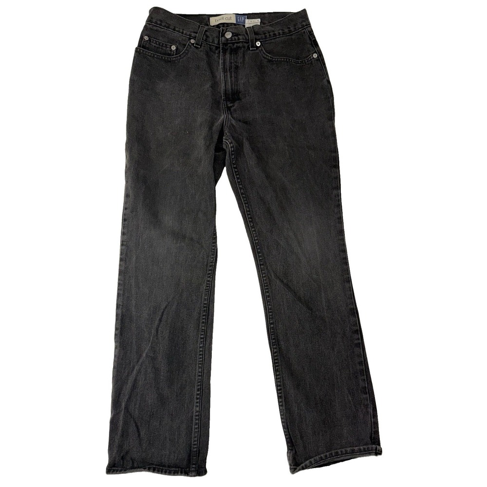 Vintage GAP Womens Boot Cut Ankle Black Denim Jeans Size 10 USA Assembled 90's